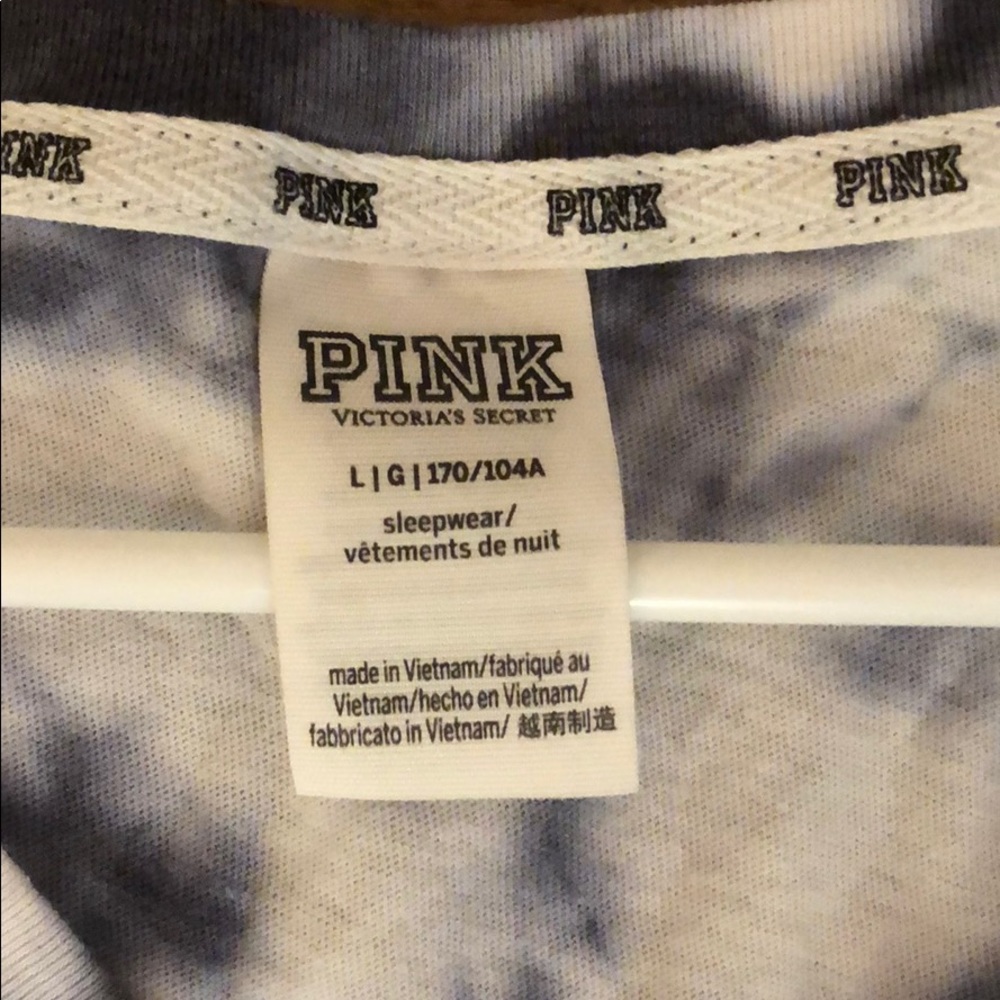 PINK Victoria’s Secret tie dye v neck t shirt - Picture 2 of 2